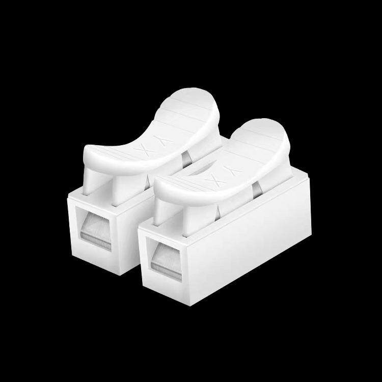 CH2电线连接器2位按压式对接快速接线端子接线柱自锁端子