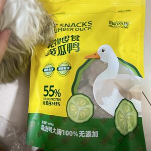 好货嘻哈不拆黄瓜鸭肉片100%无添加清热祛火缓解泪痕宠物狗零食奖