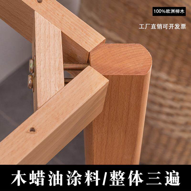 欧式家具脚原木餐桌腿实木餐台脚简约桌脚桌子腿脚办公桌支架台架