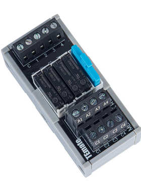 TEmate宝轩继电器模组双排端子IO模块24V常开NPN/PNP转接板5A