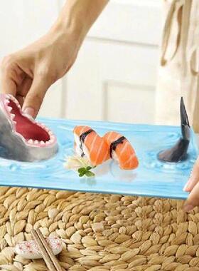 Creative Snack Cheese Board Ceramic Shark Cake Snack Cheese