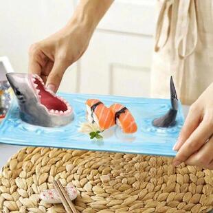 Shark Creative Cake Ceramic Board Snack Cheese