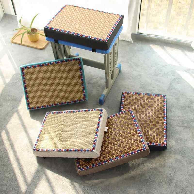 夏季学生教室凳子垫冰凉垫长方形藤席防滑屁股垫服装厂上班软坐垫,居家布艺,椅垫,淘宝优惠券,粉丝福利购,淘宝优惠卷