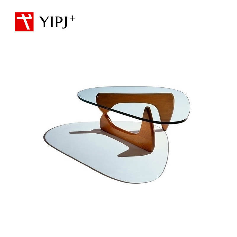 设计师野口勇三角茶几意式极简北欧家用客厅钢化玻璃创意异形茶几