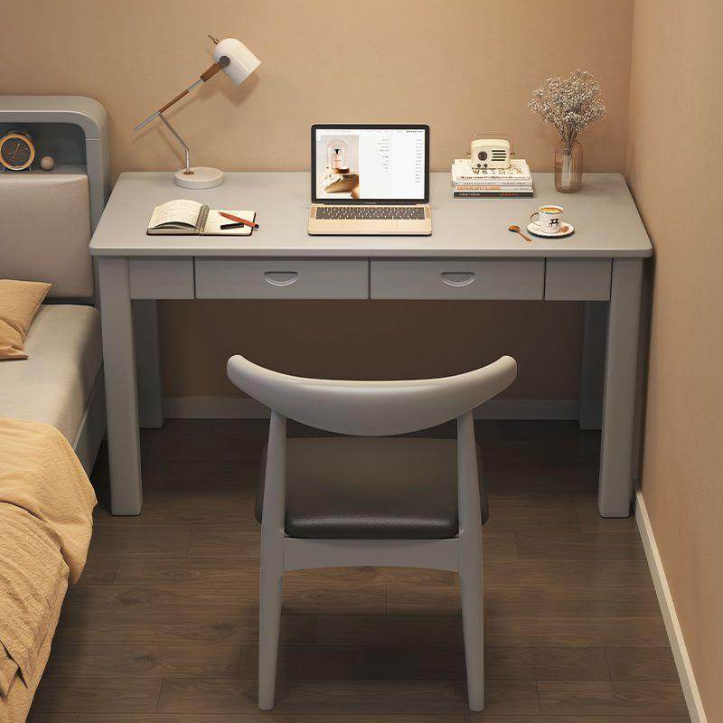 学实木桌电脑桌新中式家书用办公桌卧室习桌现简约书房写字代KUR
