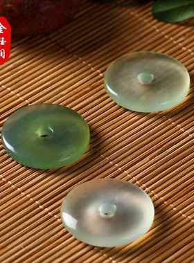 玉石平安扣岫玉挂坠平安扣吊坠diy玉石饰品玉坠玉饰品岫玉挂件