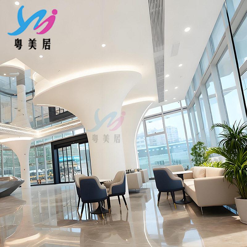 玻璃钢装饰柱FRP异形柱子机场大厅室内酒店创意美陈艺术立柱