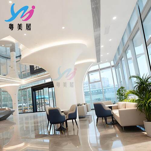玻璃钢装饰柱FRP异形柱子机场大厅室内酒店创意美陈艺术立柱