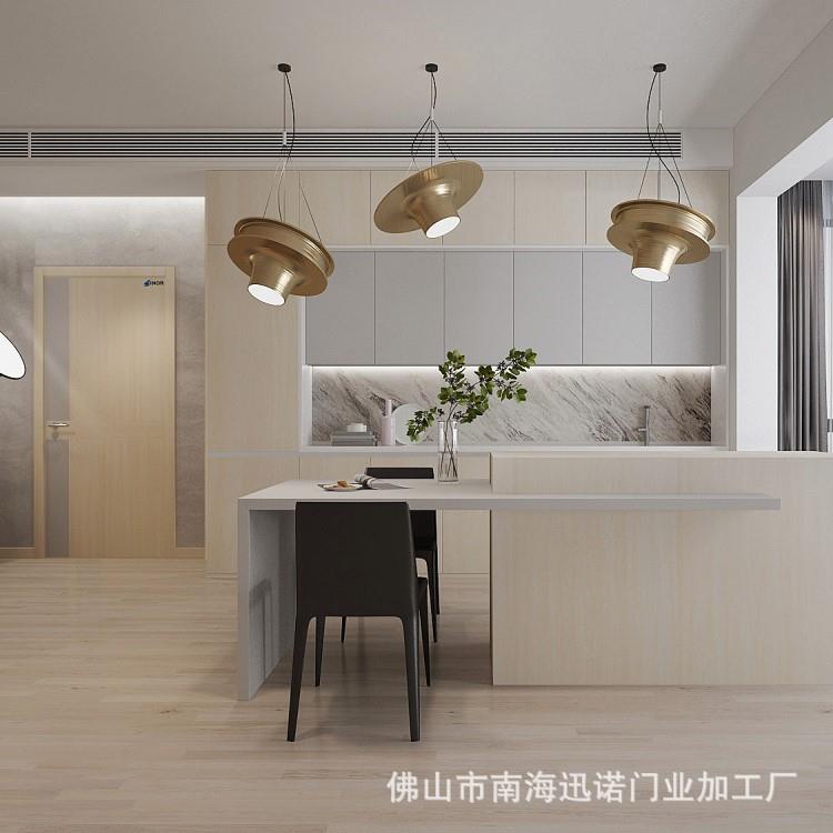 厂家直供现简约白色原木门美式卧室公室整套房门实木复合门