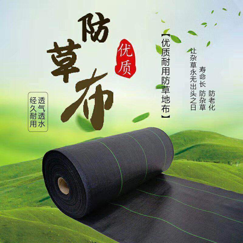 防草布除草布地布园艺地布抗老化抑草布果园防草地布膜黑色除草垫