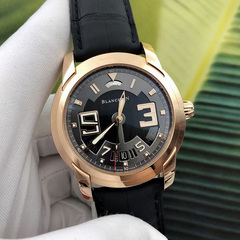 98新43.5mm宝珀开创系列8805-3630-53B玫瑰金自动机械男表大日历