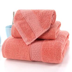 Bath Beach Cotton 3pcs Towel Set Face 全棉毛巾浴巾三件套100%
