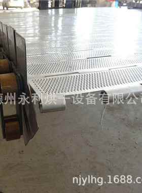 永利供应干燥设备配件送 不钢冲孔链板双 排加托滚输链板 加XEM锈