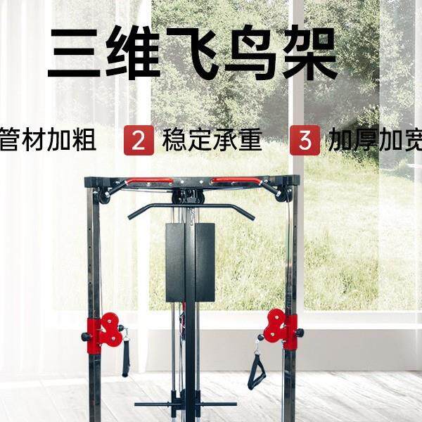 三维飞鸟架健身一体机器材商用单边小飞鸟综合训练器械引体