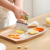 日本波纹刀多功能波浪形土豆刀具厨房不锈钢切片洋芋花刀切菜神器