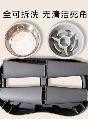 境狗狗喂食跨碗宠物碗饮水器经典折叠高双中碗大2406SPST架型金毛