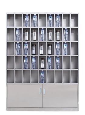 不锈钢水杯柜员工多格杯子储物柜水杯架车间水杯放置柜茶杯存放柜