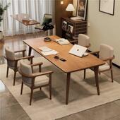 全实木书桌去客厅化双人电脑桌写字工作台家用卧室办公大长学习桌