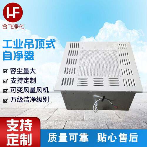 厂家空气吊顶式自净器现货直供废气净化工程设备侧送风自净器