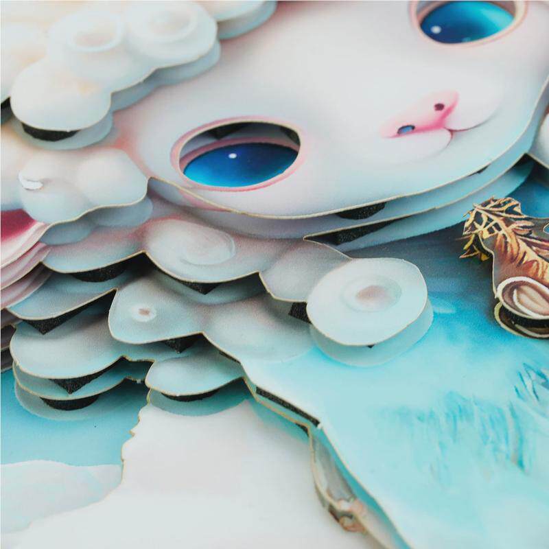 不用剪刀的纸艺画纸画雕立体纸艺摆十D二生肖龙年手工无品牌/件儿