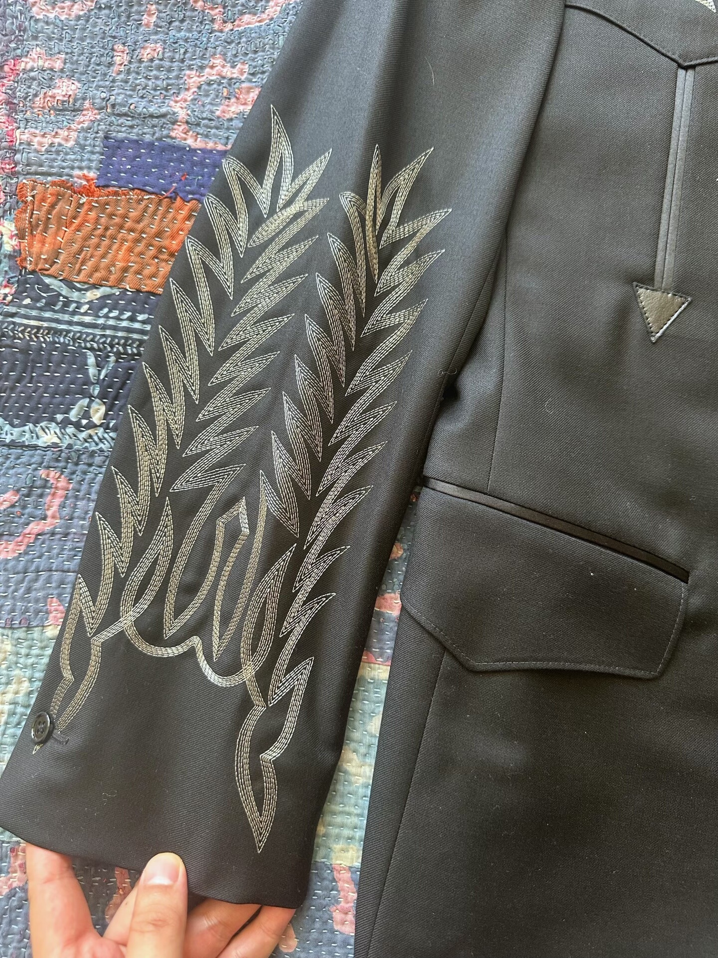 Ralph Lauren Western Embroidered Blazer — detail