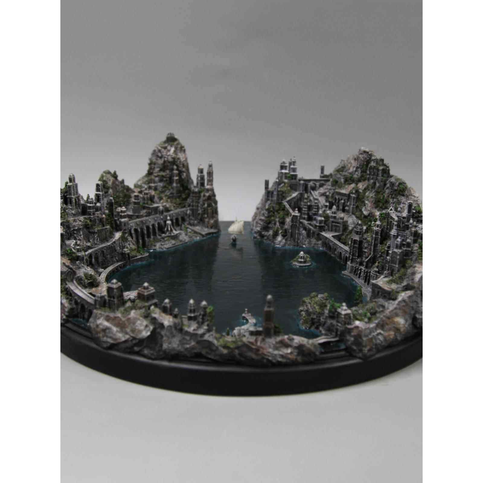 指环王霍比特人周边中国场景灰色港口雕像场景模型手工饰品礼品