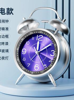 2024新款闹钟小学生初中生老人专用起床神器强力叫醒闹铃少儿时钟