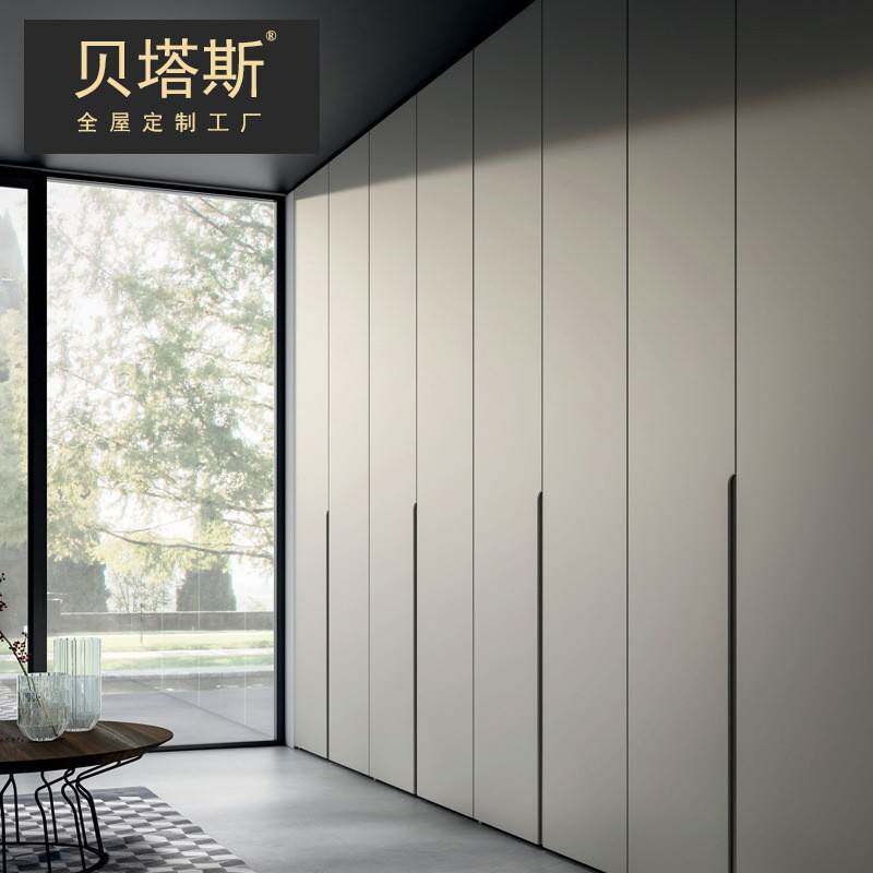 贝塔斯整体衣柜全屋定做制现代轻奢实木衣帽间卧室开放式衣橱