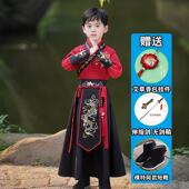 幼儿帅气武侠童服秋款 高档儿童汉服古风园男孩古装 侠客演风男唐装