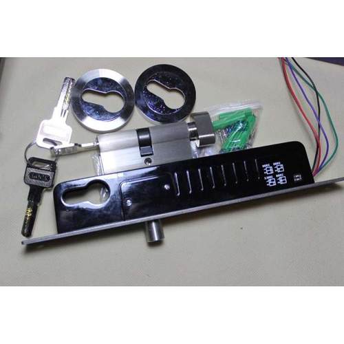 博克BDC-2105断电上锁电插锁12-24V通电开锁带钥匙单头双头B级锁