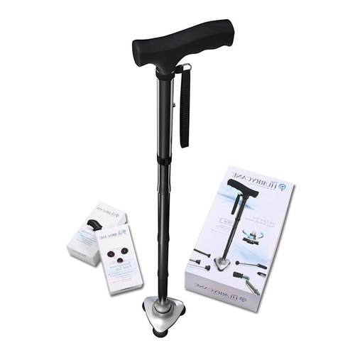 高档美国进瑞口好手杖康户外4节折登山叠杖