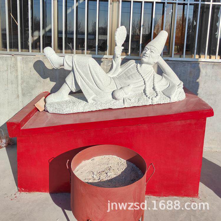 景点大号石材人像雕刻公司 墓地石像生价格 墓前石人图片大全