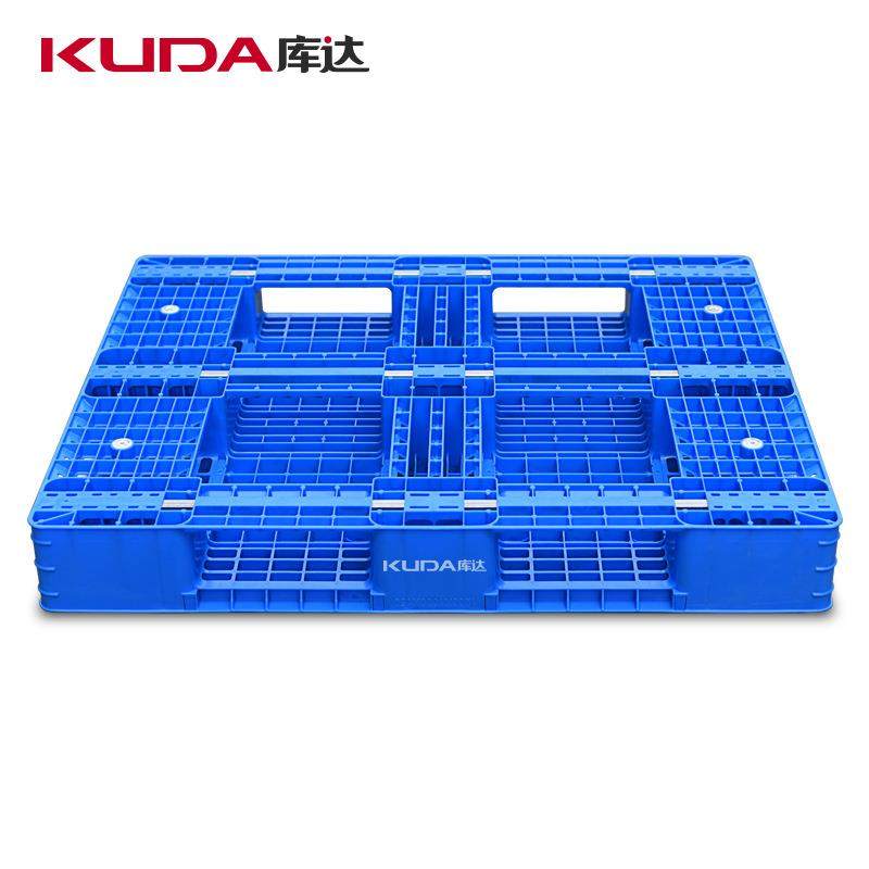 1210网格田字（置钢管）塑料托盘仓库叉车物流货架栈板托板