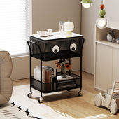 带轮移动客厅沙发边几家用多功能简约现代小茶几卧室床边柜置物架