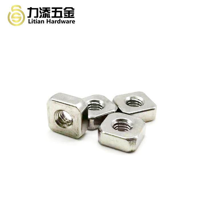 不PRL锈四方螺母帽304方螺母薄细形牙非标钢左牙超反牙左旋螺栓帽