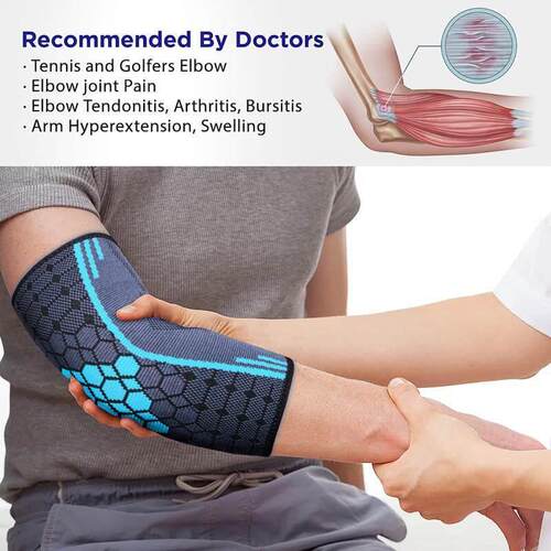 1Pc Elbow Brace for Weightlifting Compression Support Tennis