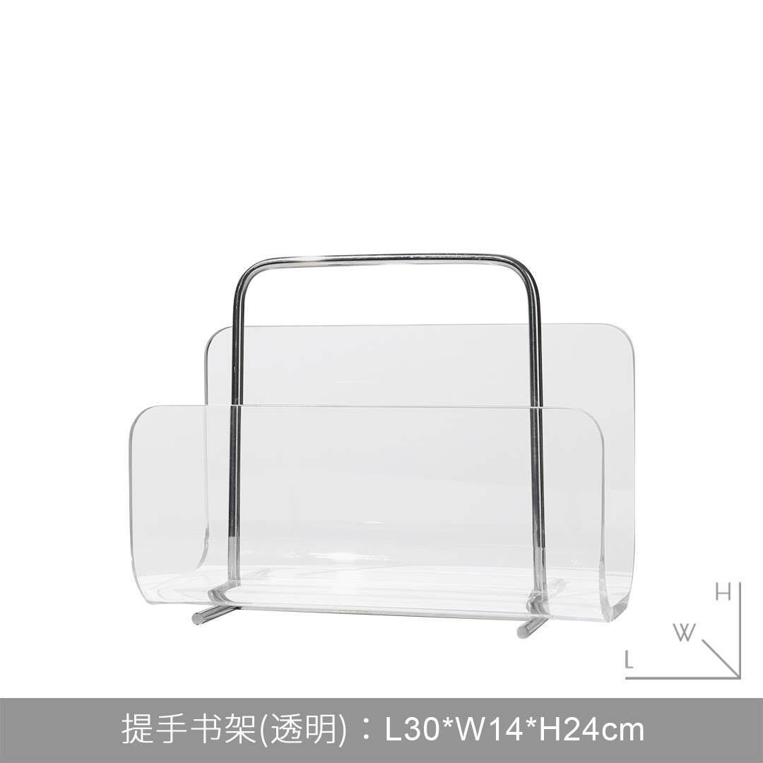 高档优诗简约亚克力金艺装术收纳箱书架售属楼处轻奢书莱房摆件软