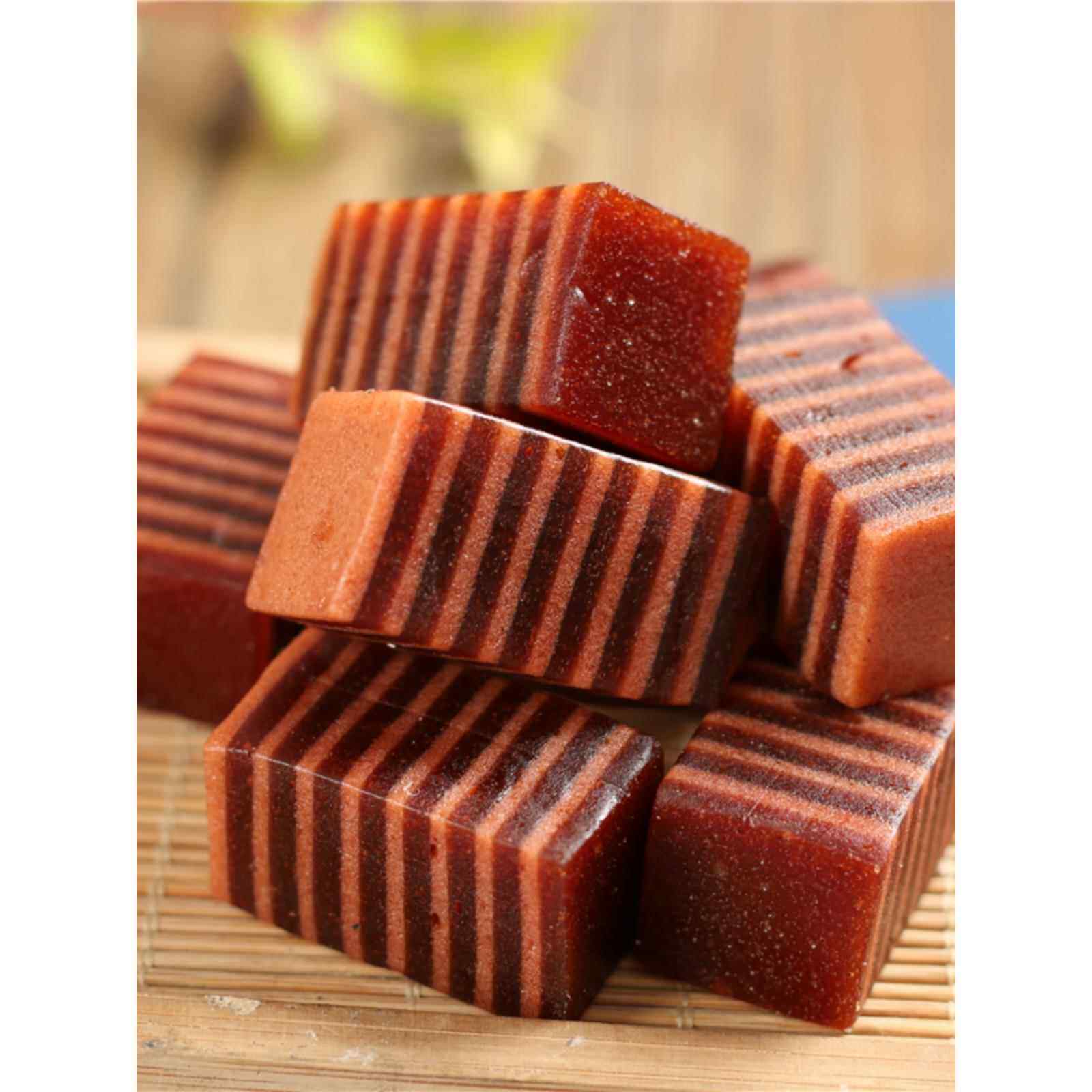 山楂蛋糕特色小吃山楂片多层山楂布丁500g果皮开胃糖果糖果小吃