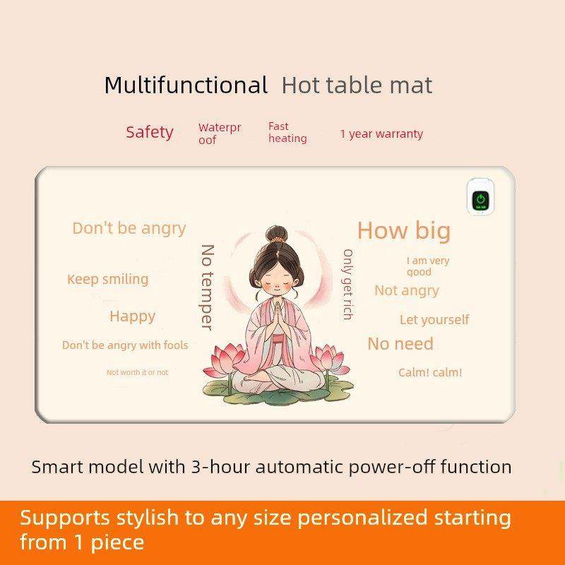 办公室桌面加热暖桌垫超大电脑发热垫学生暖手鼠标垫写字台电热板,居家日用,桌上暖垫,淘宝优惠券,粉丝福利购,淘宝优惠卷