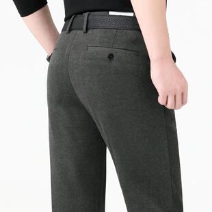 毛中年裤 冬季 士休磨闲裤 男551 纯棉商务高档免烫子男保暖直筒 厚款