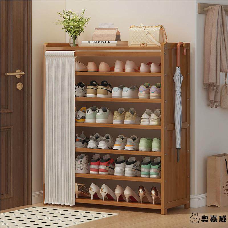 鞋架子家用多层防尘室内门口玄关边好看收纳神器家用简易布艺鞋柜
