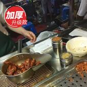 加厚大号不锈钢鸭嘴瓢打包勺薯条铲鸡柳搅拌盆鸡鸡排商用套装 食品