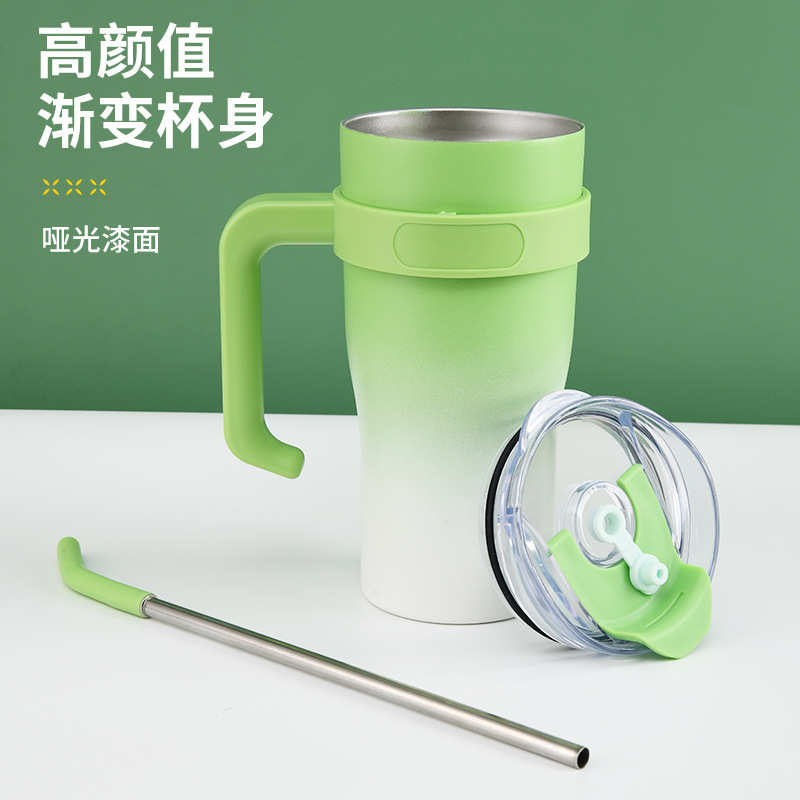 跨境大口真空巨无霸保温杯户外便携车载汽车杯保温保冷冰霸杯批发