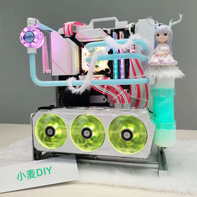 开放式机箱 MATX M-ATX DIY 铝合金电脑机箱 itx atx uatx eat