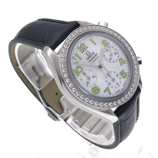 公价70100】98新35mm欧米茄超霸原钻3835.72.35自动机械女表正品