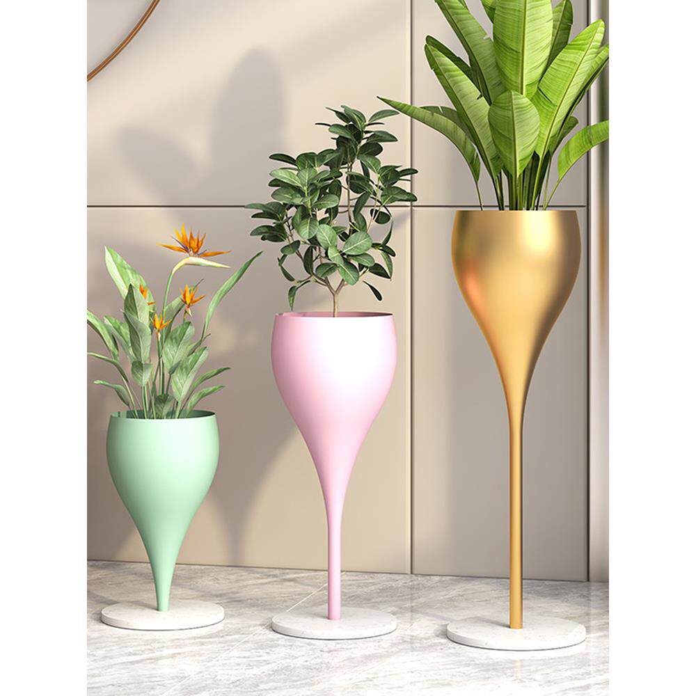 北欧现代简约花架客厅铁艺置物架绿植盆景摆放架子阳台玄关落地架