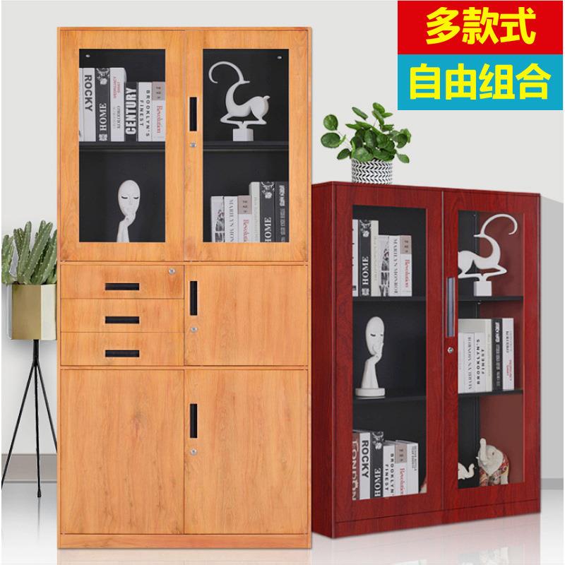 钢制办凭公室文件柜木纹转印文件资HWK-8510柜储物柜务档案证柜财