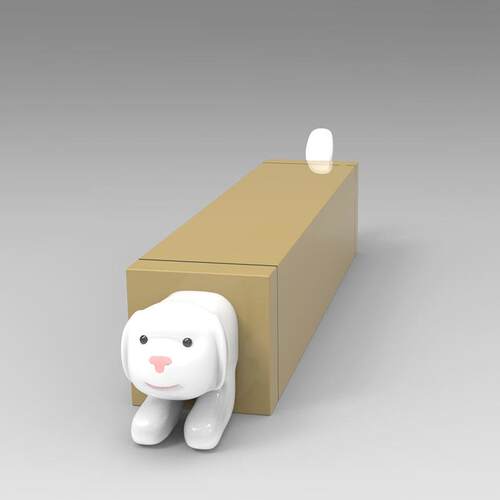 走玻璃钢卡通狗廊造型qgf22110坐凳幼儿园意动创物儿童长条座椅商