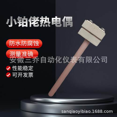 厂家供应生产微型高温贵金属小铂铑热电偶 S R B 分度 WRP-100