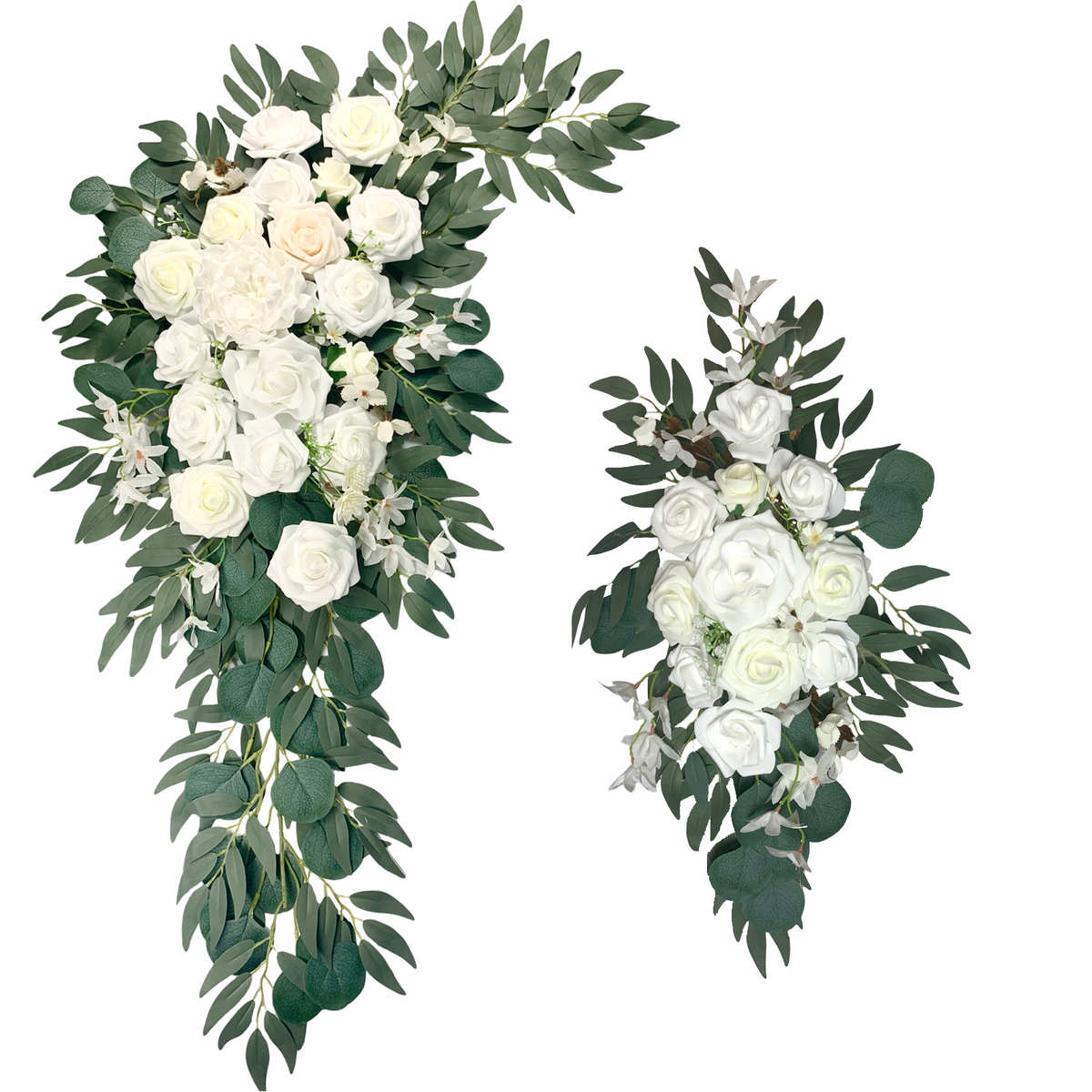 白色门楣花摄影道具背景装饰拱门花婚庆装饰花艺花